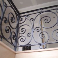 Black Indoor Wrought Iron Balustrade