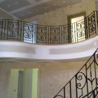 Black Indoor Wrought Iron Balustrade