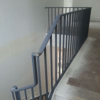 Black Indoor Wrought Iron Balustrade bb