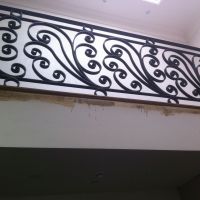 Black Indoor Wrought Iron Balustrade City View