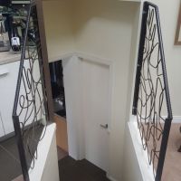 Black Indoor Wrought Iron Balustrade Berwick