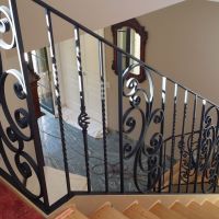 Black Indoor Wrought Iron Balustrade Lysterfield