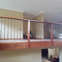 Black Indoor Wrought Iron Balustrade