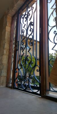 Black Wrought Iron Door