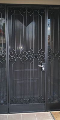 Black Wrought Iron Door
