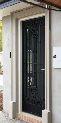 Black Wrought Iron Door Canterbury