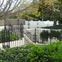 Black Outdoor Wrought Iron Fence