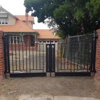 Black Outdoor Wrought Iron Gates