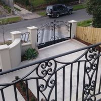 Black Outdoor Wrought Iron Gates