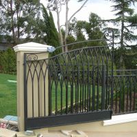 Black Outdoor Wrought Iron Gates