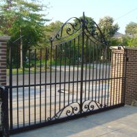 Black Outdoor Wrought Iron Gates