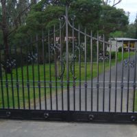 Black Outdoor Wrought Iron Gates