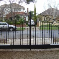Black Outdoor Wrought Iron Gates